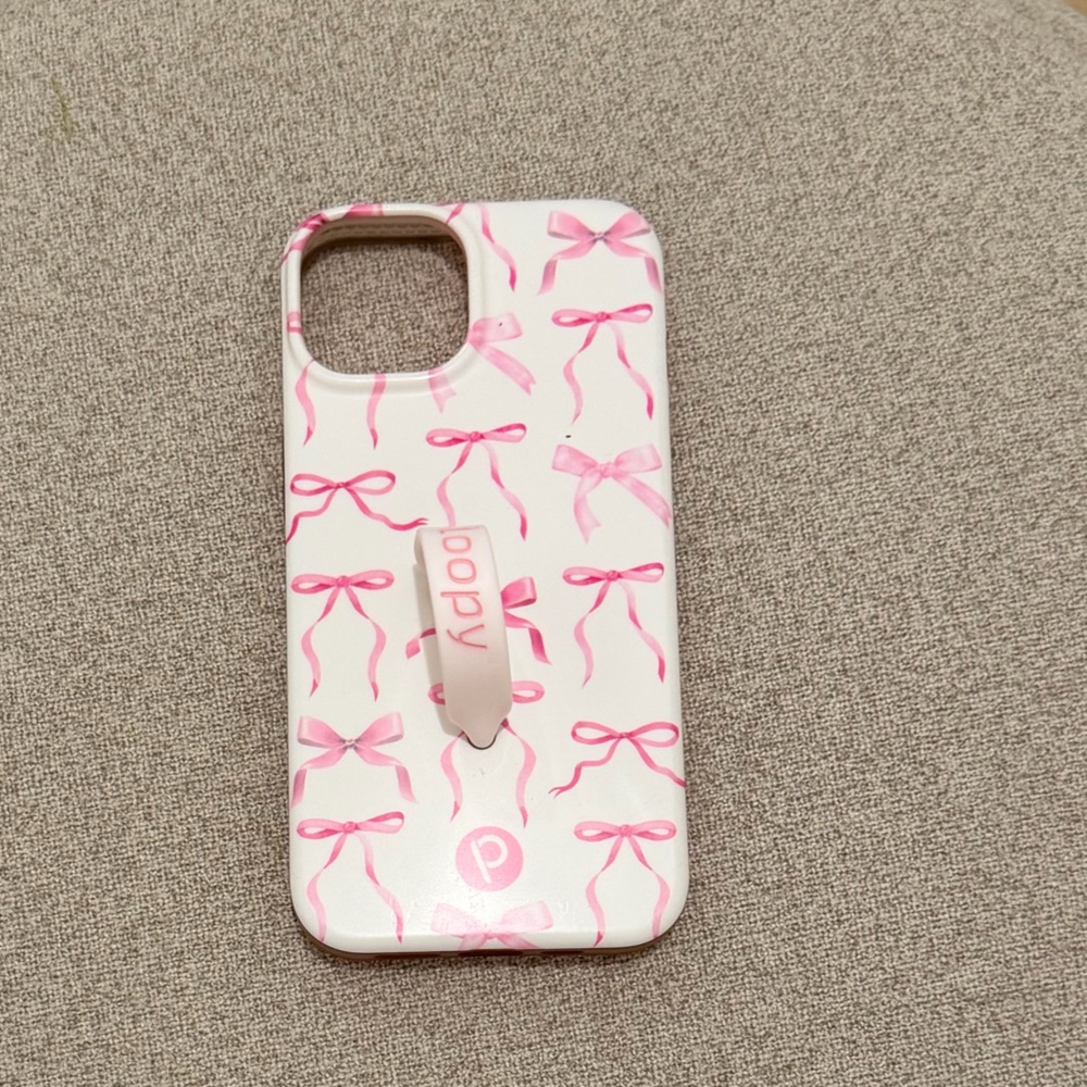 Loopy Case White and Pink Bow Phone Case